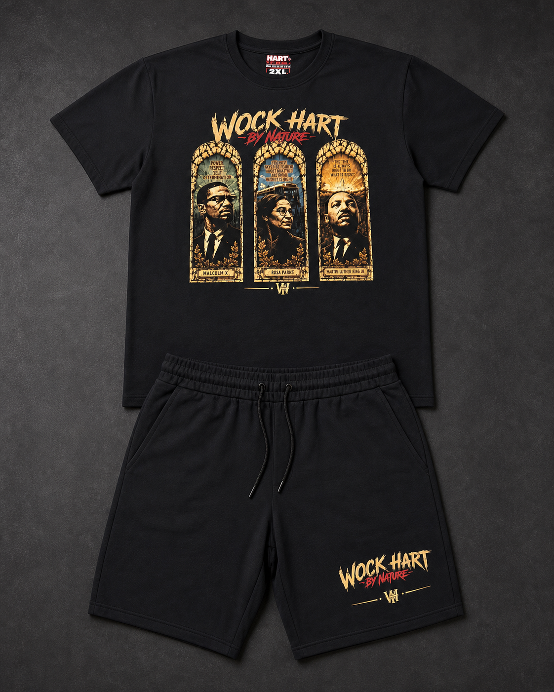 Legacy Trio shirt and shorts outfit