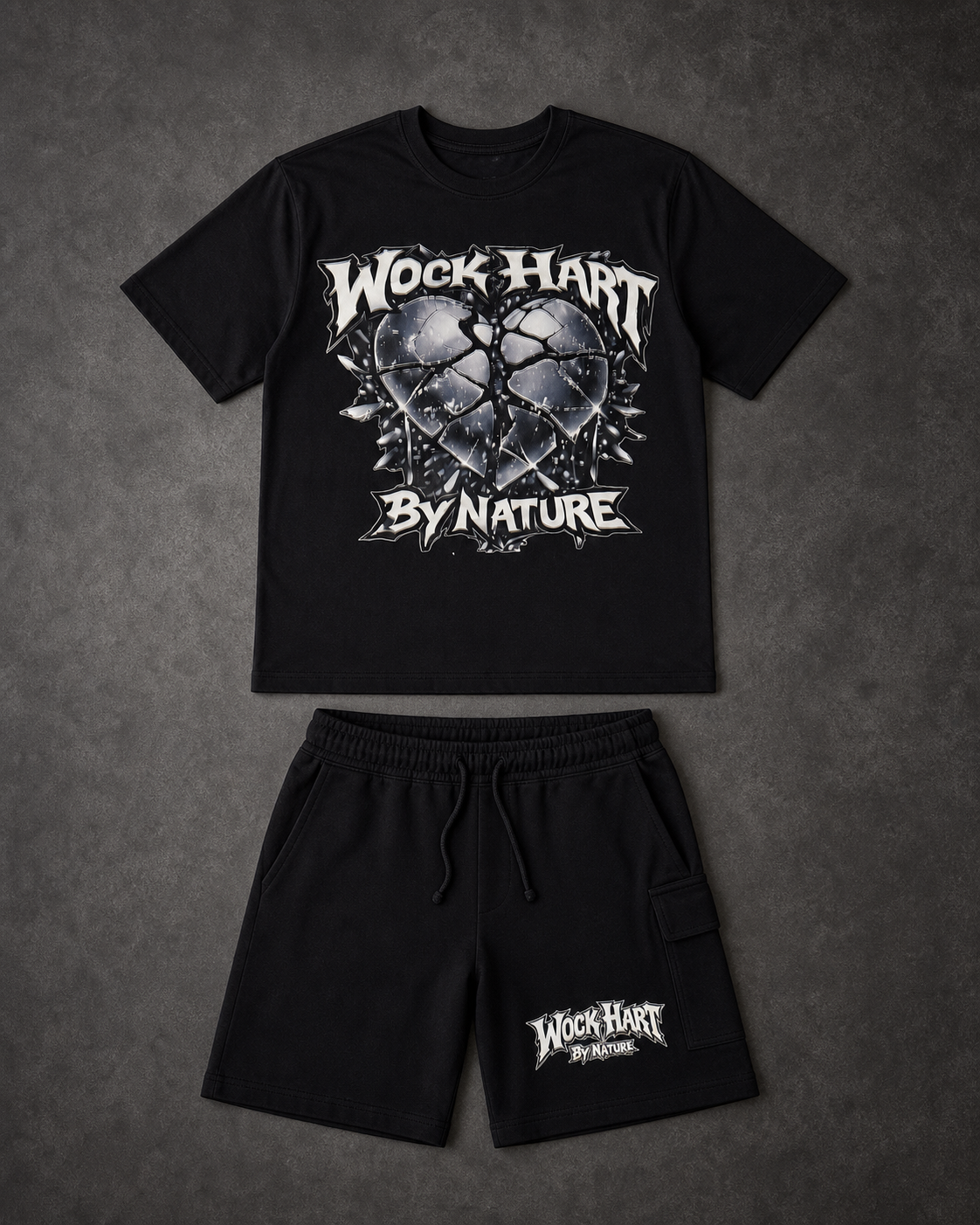 Shattered Heart shirt and shorts outfit